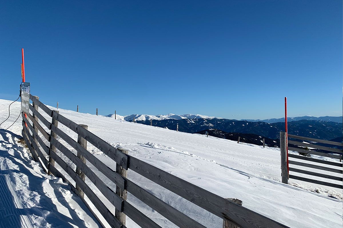 Gamshütte Umgebung im Winter