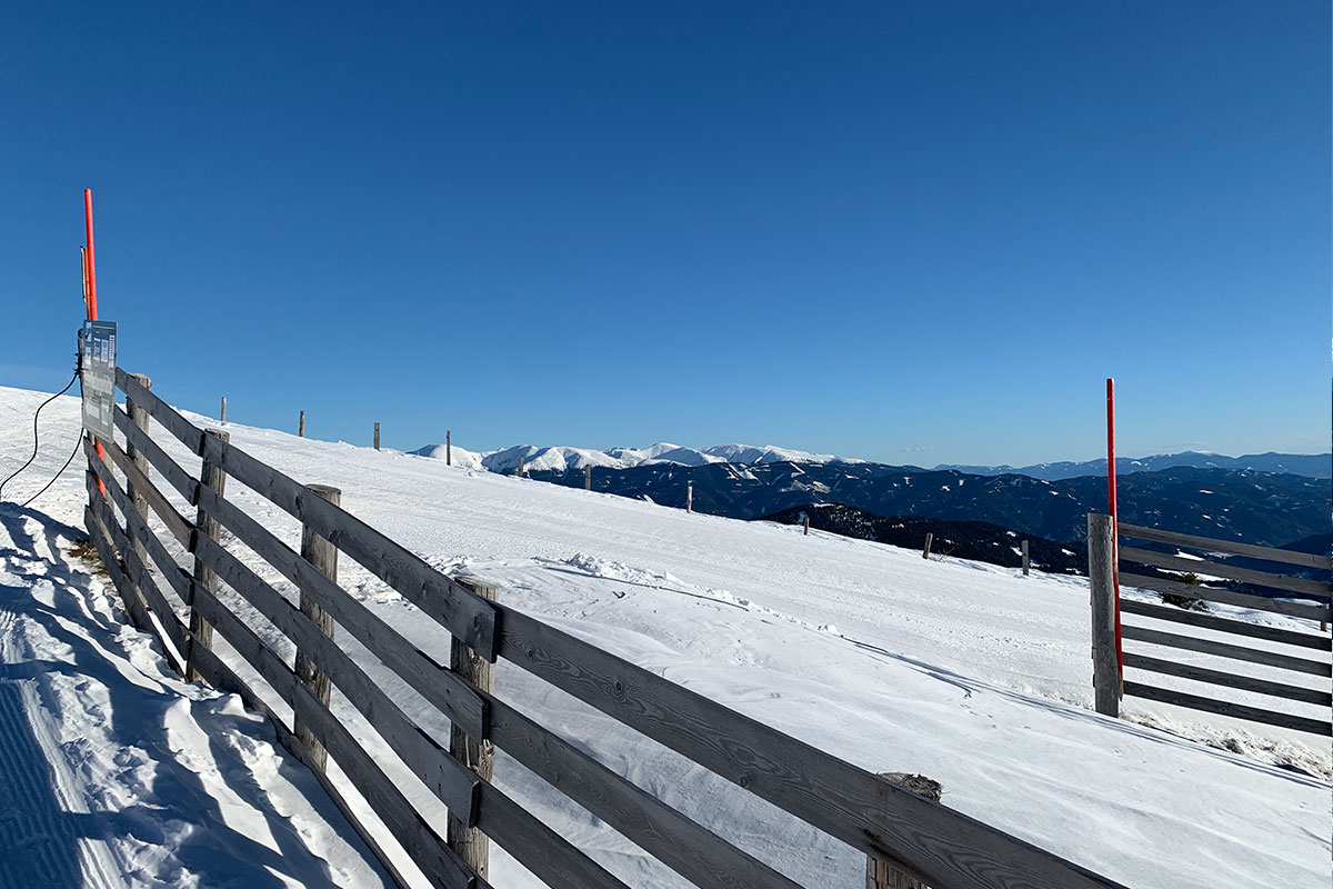 Gamshütte Umgebung im Winter